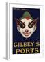 Gilbeys Ports Advertisement-null-Framed Art Print