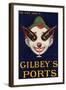 Gilbeys Ports Advertisement-null-Framed Art Print