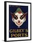 Gilbeys Ports Advertisement-null-Framed Art Print