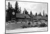 Gilchrist, Oregon Commercial Center View Photograph - Gilchrist, OR-Lantern Press-Mounted Art Print