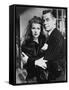 GILDA, 1946 directed by CHARLES VIDOR Rita Hayworth and Glenn Ford (b/w photo)-null-Framed Stretched Canvas