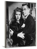 GILDA, 1946 directed by CHARLES VIDOR Rita Hayworth and Glenn Ford (b/w photo)-null-Framed Photo