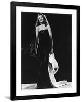 GILDA, 1946 directed by CHARLES VIDOR Rita Hayworth (b/w photo)-null-Framed Photo