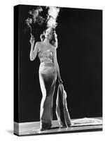 GILDA, 1946 directed by CHARLES VIDOR Rita Hayworth (b/w photo)-null-Stretched Canvas