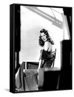 GILDA, 1946 directed by CHARLES VIDOR Rita Hayworth (b/w photo)-null-Framed Stretched Canvas