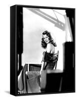 GILDA, 1946 directed by CHARLES VIDOR Rita Hayworth (b/w photo)-null-Framed Stretched Canvas