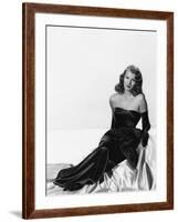 GILDA, 1946 directed by CHARLES VIDOR Rita Hayworth (b/w photo)-null-Framed Photo