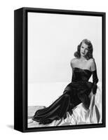 GILDA, 1946 directed by CHARLES VIDOR Rita Hayworth (b/w photo)-null-Framed Stretched Canvas