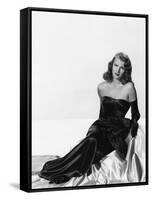 GILDA, 1946 directed by CHARLES VIDOR Rita Hayworth (b/w photo)-null-Framed Stretched Canvas