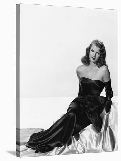 GILDA, 1946 directed by CHARLES VIDOR Rita Hayworth (b/w photo)-null-Stretched Canvas