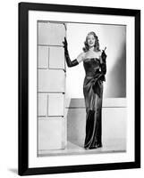 GILDA, 1946 directed by CHARLES VIDOR Rita Hayworth (b/w photo)-null-Framed Photo