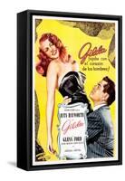 Gilda, Argentine Poster Art, Rita Hayworth, Glenn Ford, 1946-null-Framed Stretched Canvas