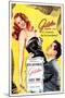 Gilda, Argentine Poster Art, Rita Hayworth, Glenn Ford, 1946-null-Mounted Art Print