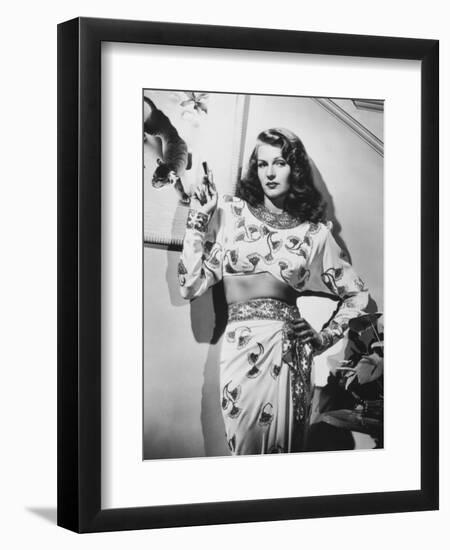 Gilda, Rita Hayworth, 1946-null-Framed Premium Photographic Print