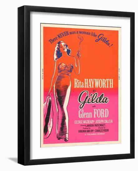 Gilda, Rita Hayworth, 1946-null-Framed Art Print