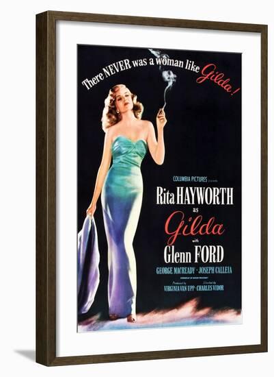 Gilda, Rita Hayworth, 1946-null-Framed Art Print