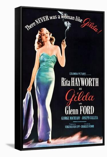 Gilda, Rita Hayworth, 1946-null-Framed Stretched Canvas