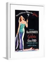 Gilda, Rita Hayworth, 1946-null-Framed Art Print