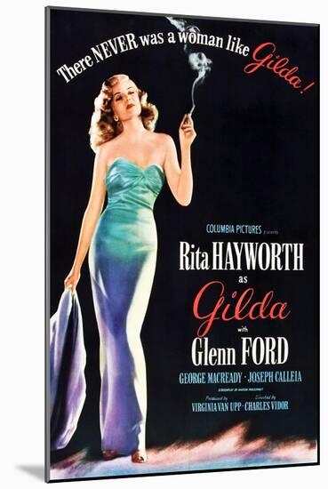 Gilda, Rita Hayworth, 1946-null-Mounted Art Print