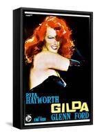 Gilda, Rita Hayworth, Italian Poster Art, 1946-null-Framed Stretched Canvas