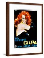 Gilda, Rita Hayworth, Italian Poster Art, 1946-null-Framed Art Print