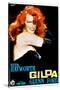 Gilda, Rita Hayworth, Italian Poster Art, 1946-null-Stretched Canvas