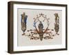 Gilded and Painted Wooden Chandelier in the Large Reception Room of City Hall in Luneburg-null-Framed Giclee Print