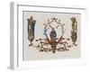 Gilded and Painted Wooden Chandelier in the Large Reception Room of City Hall in Luneburg-null-Framed Giclee Print