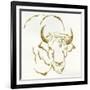 Gilded Bison-Chris Paschke-Framed Art Print