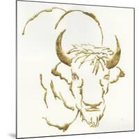 Gilded Bison-Chris Paschke-Mounted Art Print