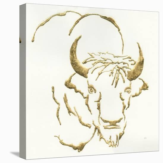 Gilded Bison-Chris Paschke-Stretched Canvas