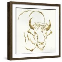 Gilded Bison-Chris Paschke-Framed Art Print