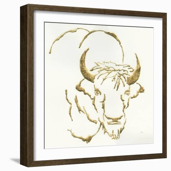 Gilded Bison-Chris Paschke-Framed Art Print