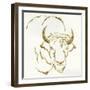 Gilded Bison-Chris Paschke-Framed Art Print