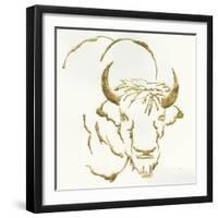 Gilded Bison-Chris Paschke-Framed Art Print