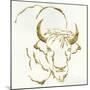 Gilded Bison-Chris Paschke-Mounted Art Print