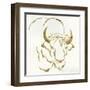 Gilded Bison-Chris Paschke-Framed Art Print