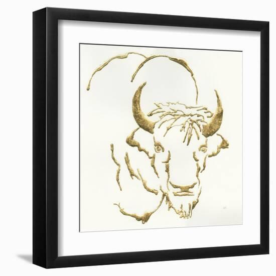 Gilded Bison-Chris Paschke-Framed Art Print