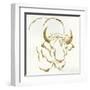 Gilded Bison-Chris Paschke-Framed Art Print