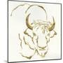 Gilded Bison-Chris Paschke-Mounted Art Print