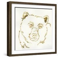 Gilded Black Bear-Chris Paschke-Framed Art Print