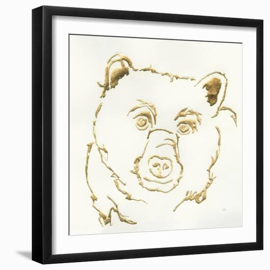 Gilded Black Bear-Chris Paschke-Framed Art Print