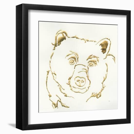 Gilded Black Bear-Chris Paschke-Framed Art Print