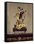 Gilded Bronze Clock Depicting Phrixus Sacrificing Ram with Golden Fleece-null-Framed Stretched Canvas