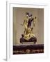 Gilded Bronze Clock Depicting Phrixus Sacrificing Ram with Golden Fleece-null-Framed Giclee Print