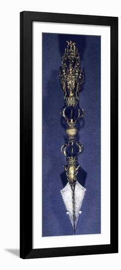 Gilded Bronze Ritual Knife, Tibet, 18th-19th Century-null-Framed Giclee Print