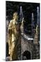 Gilded Bronze Statues, Grand Cascade-null-Mounted Giclee Print