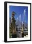 Gilded Bronze Statues, Grand Cascade-null-Framed Giclee Print