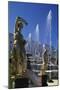 Gilded Bronze Statues, Grand Cascade-null-Mounted Giclee Print