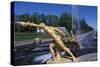 Gilded Bronze Statues, Grand Cascade-null-Stretched Canvas